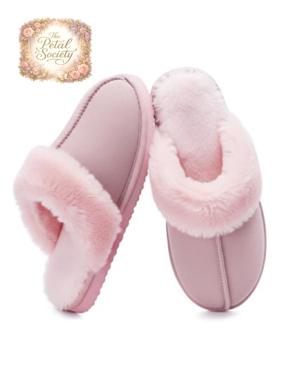 Fuzzy Faux Fur Slippers Memory Foam Cozy House Shoes